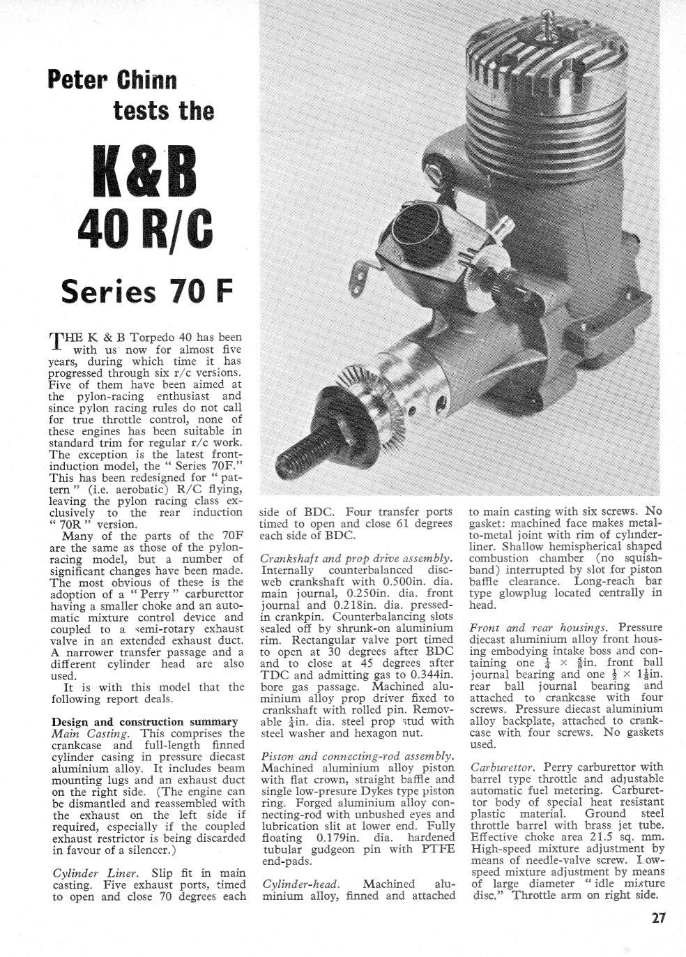 K&B 40 Series 70F RC